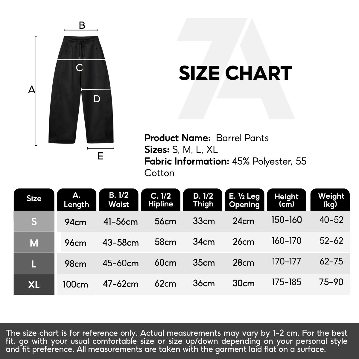 7allen Barrel Pants Core Fleece