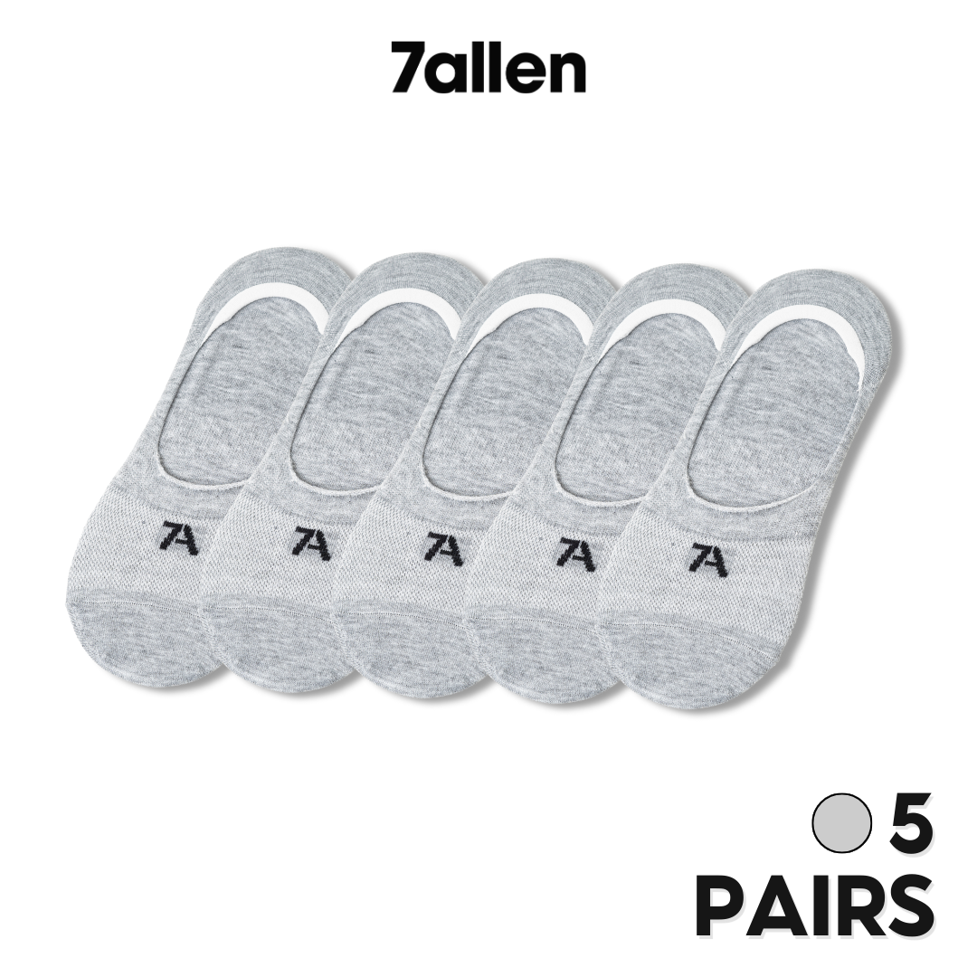 7allen Low-Cut No-Show Socks with Anti-Slip Sole