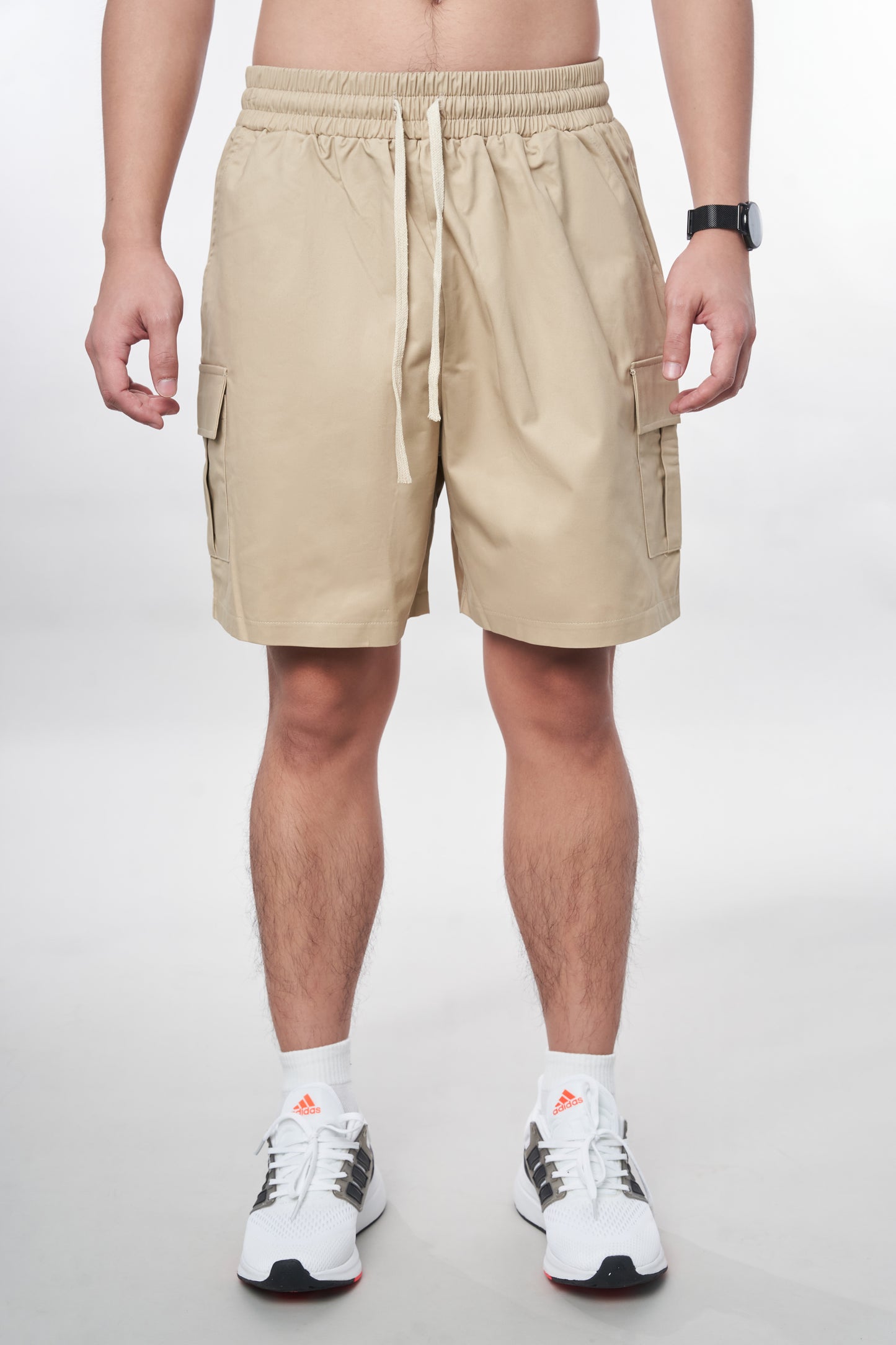 7allen Cargo Pocket Khaki Shorts