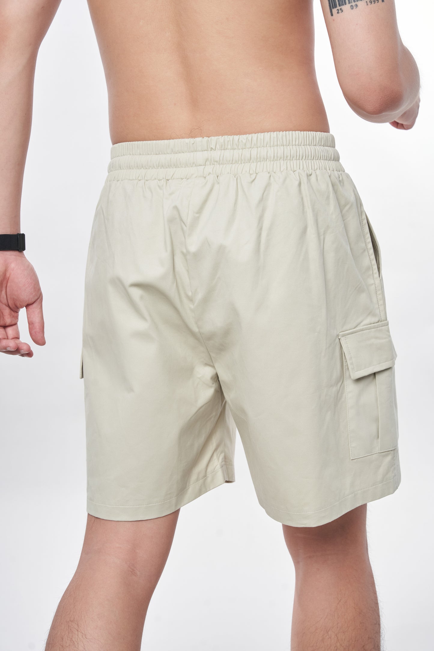7allen Cargo Pocket Khaki Shorts