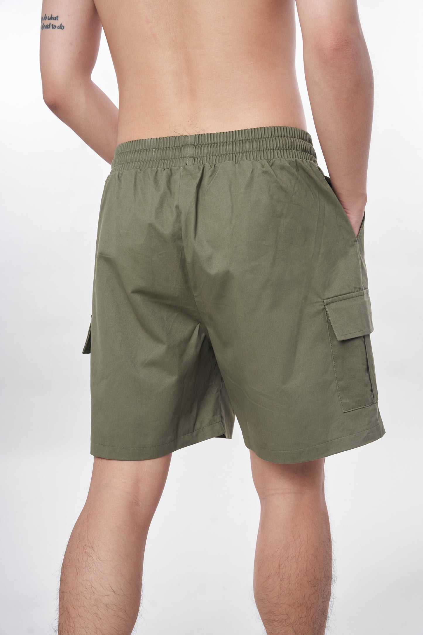 7allen Cargo Pocket Khaki Shorts