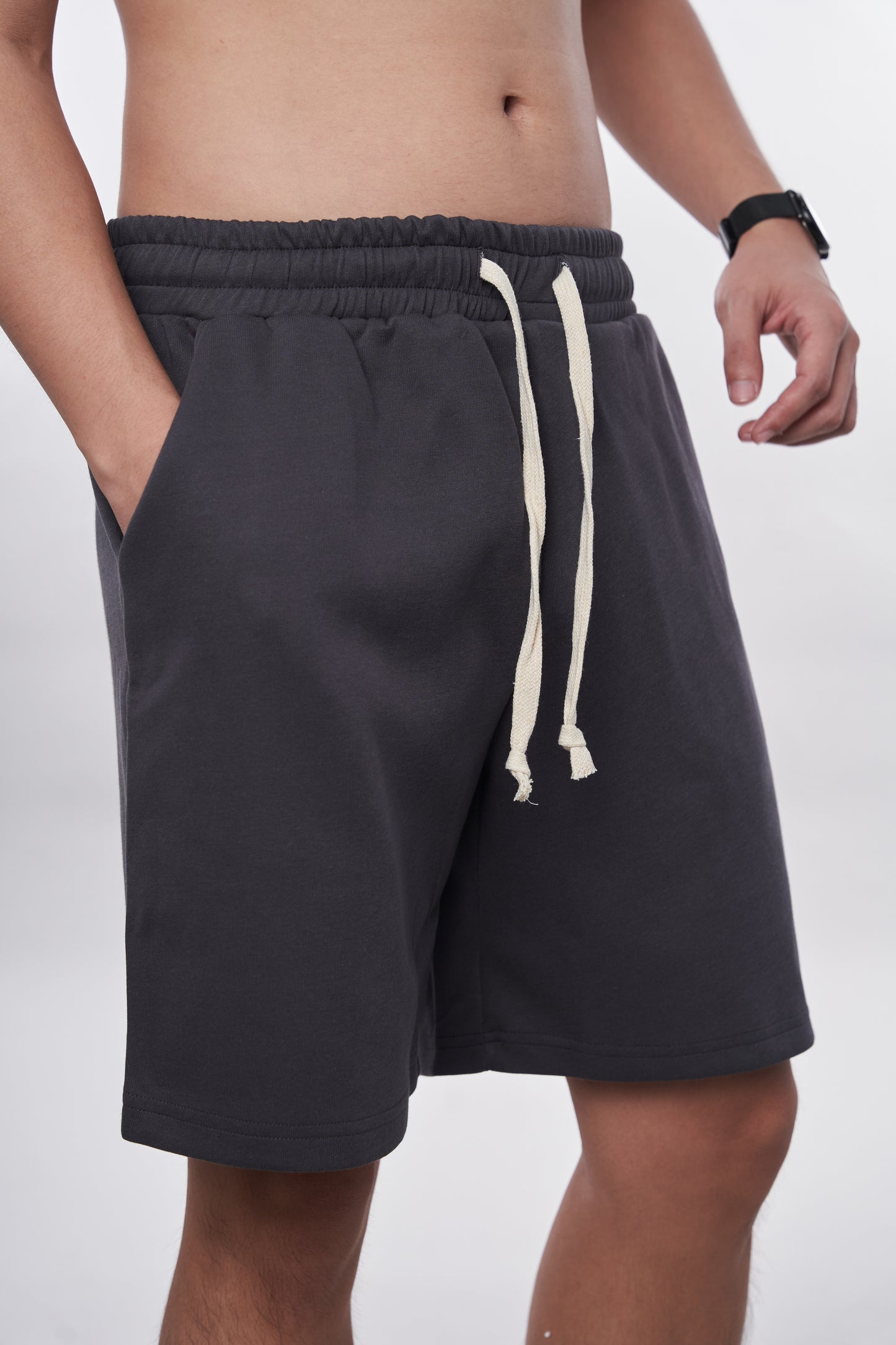 7allen Easy Solid Sweatshorts 2-Layer Fabric