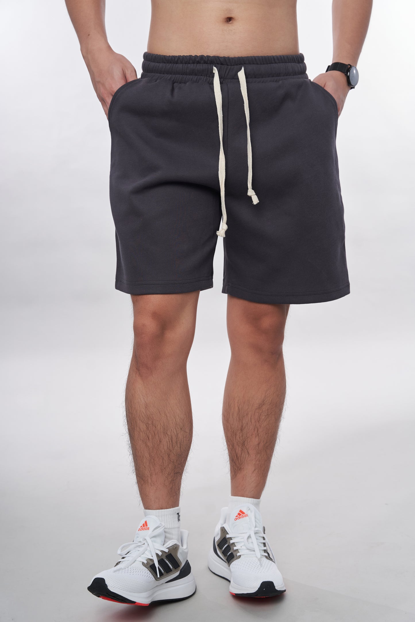 7allen Easy Solid Sweatshorts 2-Layer Fabric