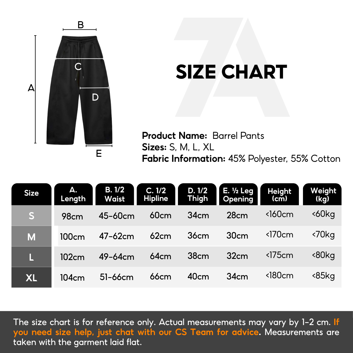 7allen Barrel Pants Core Fleece