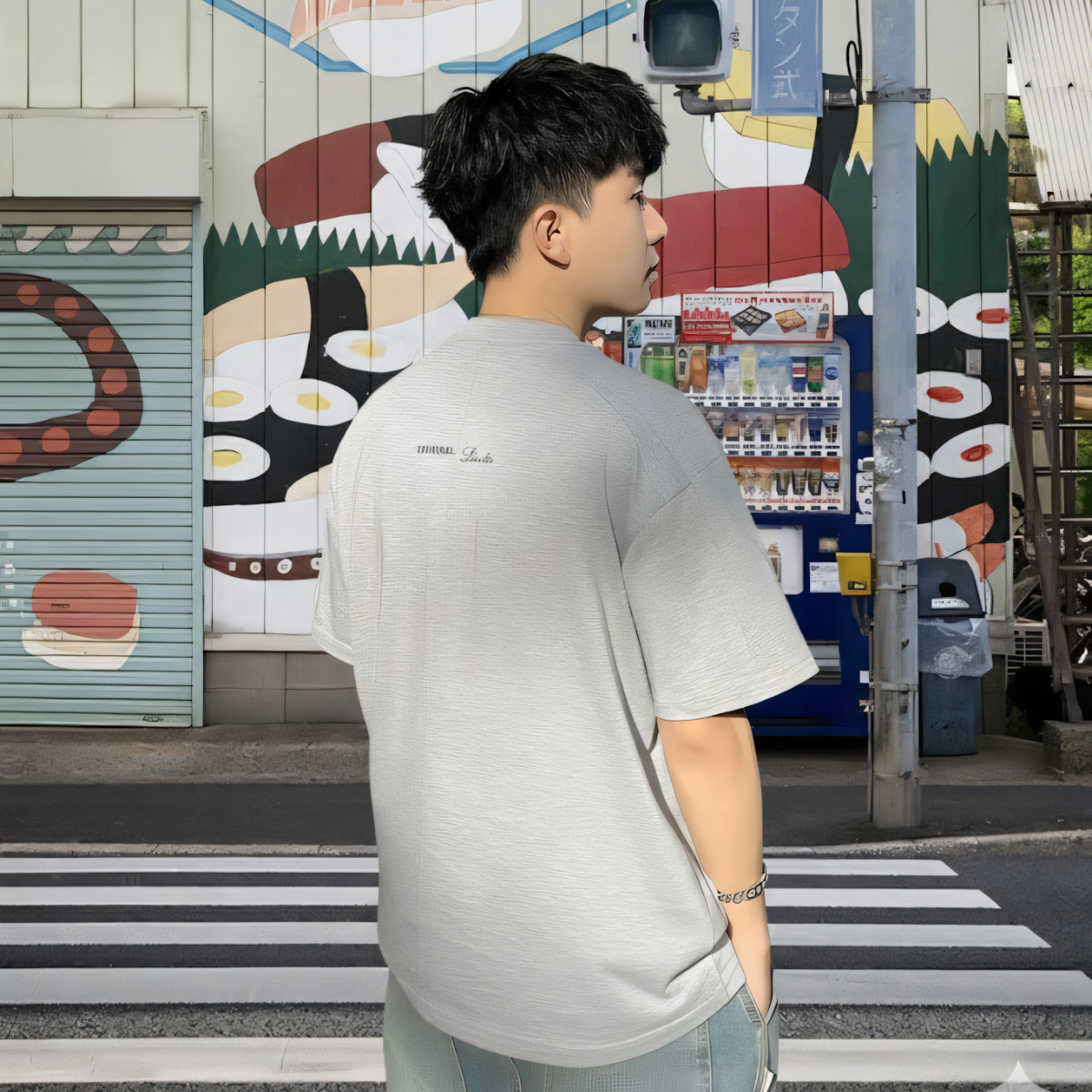 7allen Unisex Oversized T-Shirt Man With Pocket