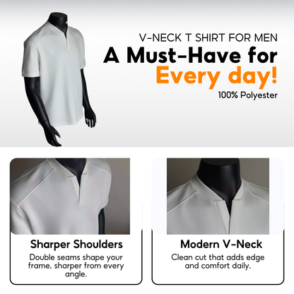 7allen Regular Fit V-Neck T-Shirt Men