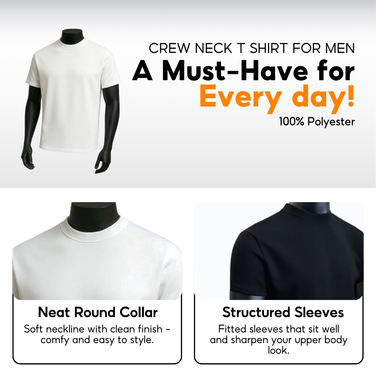 7allen Regular Fit Crew neck T-Shirt Men