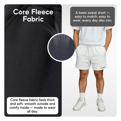 7allen Unisex Basic Sweat Shorts Core Fleece Cotton