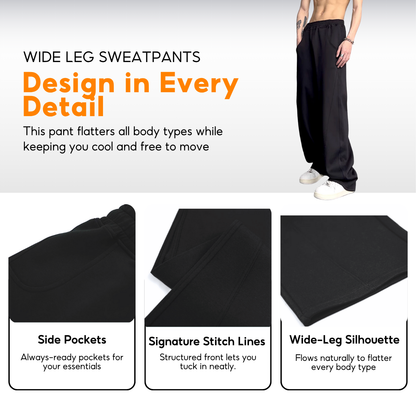 7allen Wide Leg-Pants Core Fleece