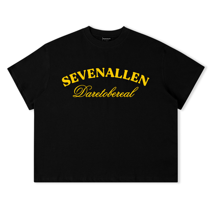 7allen Boxy T-Shirt 100% Cotton 250gsm, Embroidery Shirt
