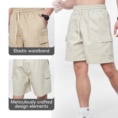 7allen Cargo Pocket Khaki Shorts