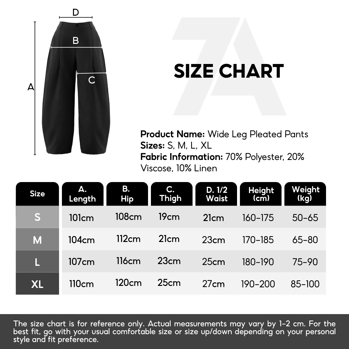 7allen Pleated Wide-Leg Pants