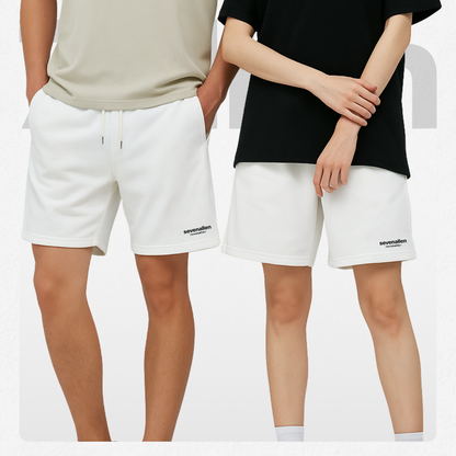 7allen Unisex Basic Sweat Shorts Core Fleece Cotton
