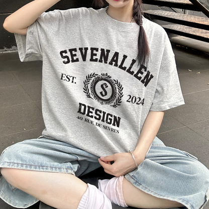 7allen Unisex Boxy T-Shirt 100% Cotton 250gsm, Graphic Tee