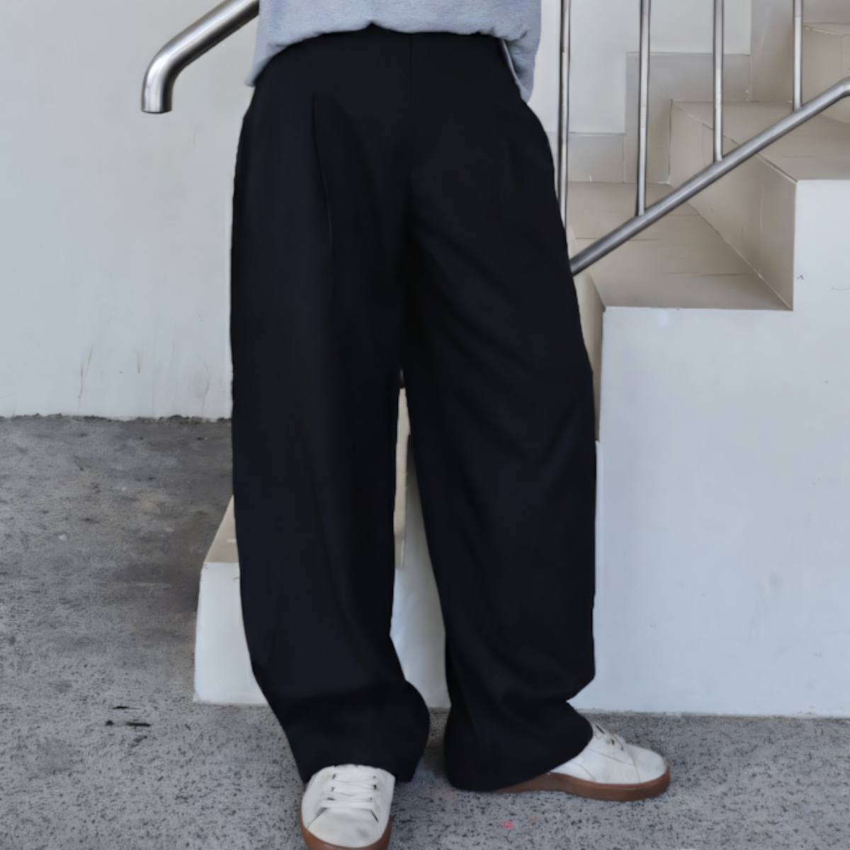 7allen Pleated Wide-Leg Pants