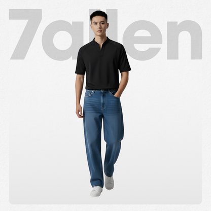 7allen Regular Fit V-Neck T-Shirt Men
