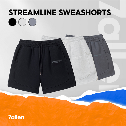 7allen Streamline Sweat Shorts Core Fleece Cotton , Shorts For Men, Bermudas men, Mens shorts, Home Shorts Men