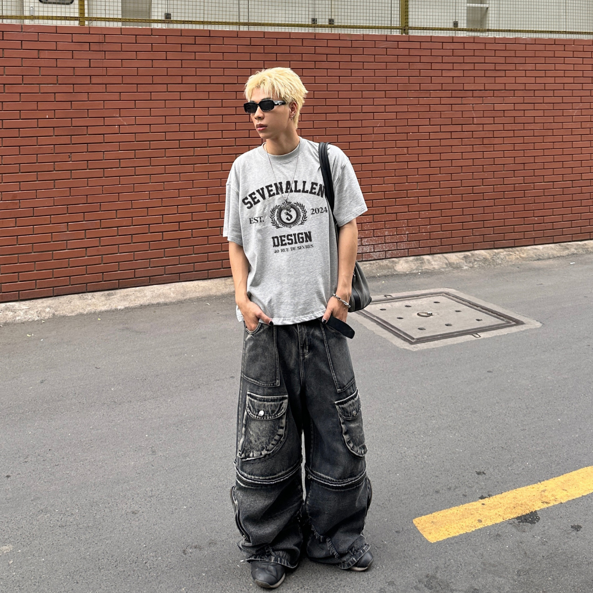 7allen Unisex Boxy T-Shirt 100% Cotton 250gsm, Graphic Tee