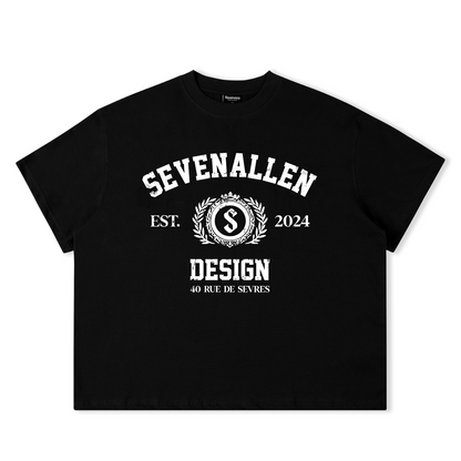 7allen Unisex Boxy T-Shirt 100% Cotton 250gsm, Graphic Tee