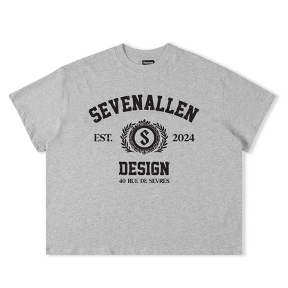 7allen Unisex Boxy T-Shirt 100% Cotton 250gsm, Graphic Tee