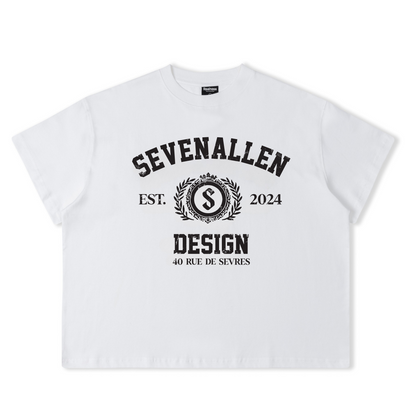 7allen Unisex Boxy T-Shirt 100% Cotton 250gsm, Graphic Tee