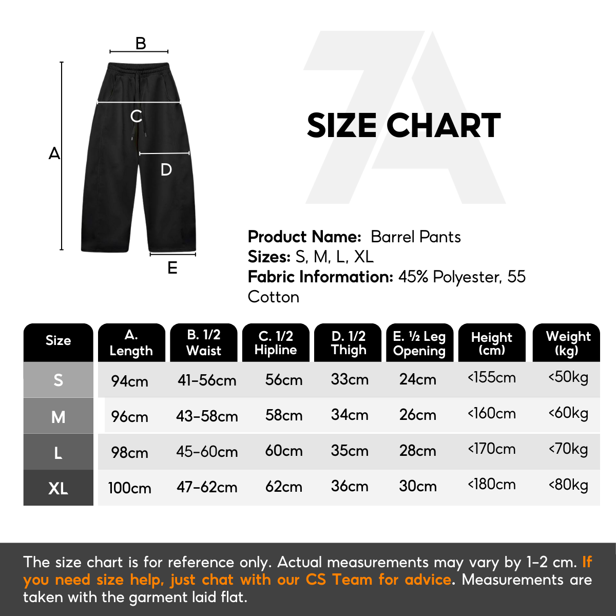 7allen Barrel Pants Core Fleece